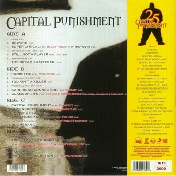 Disque vinyle Big Pun - Capital Punishment (Limited Edition) (Yellow, Red & Clear/Blue & Grey Coloured) (2 LP) - 3