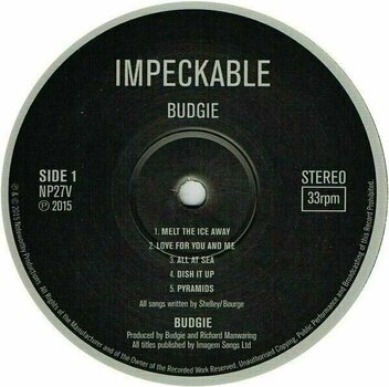 Vinyl Record Budgie - Impeckable (Reissue) (180g) (LP) - 2