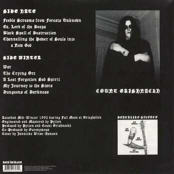 Vinyl Record Burzum - Burzum (Reissue) (LP) - 2