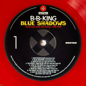 Vinylplade B.B. King - Blue Shadows - Underrated KENT Recordings (1958-1962) (Reissue) (Red Coloured) (LP) - 2