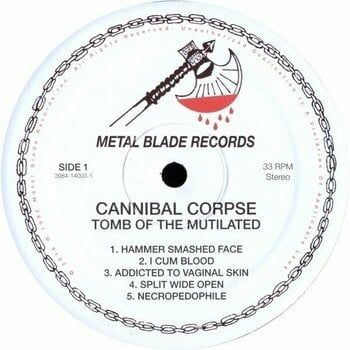 LP Cannibal Corpse - Tomb Of The Mutilated (Reissue) (180g) (LP) - 2