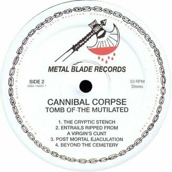 Schallplatte Cannibal Corpse - Tomb Of The Mutilated (Reissue) (180g) (LP) - 3