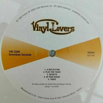 LP deska The Cure - Seventeen Seconds (Reissue) (White Coloured) (LP) - 3