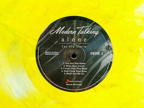 Disque vinyle Modern Talking - Alone (Limited Edition) (Yellow/Black Marbled) (2 LP) - 3