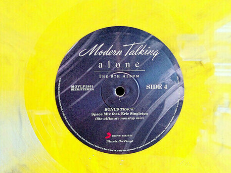 Disque vinyle Modern Talking - Alone (Limited Edition) (Yellow/Black Marbled) (2 LP) - 6
