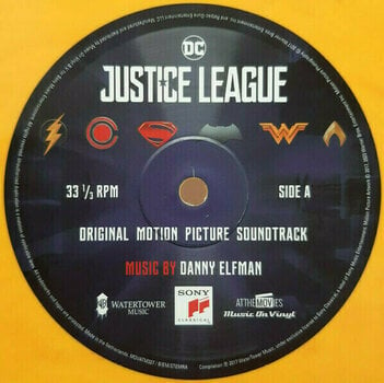Vinylplade Original Soundtrack - Justice League (Limited Edition) (Reissue) (Orange Red Marbled) (2 LP) - 3