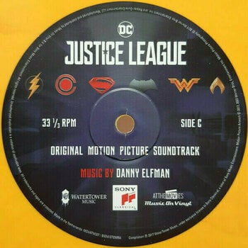 LP Original Soundtrack - Justice League (Limited Edition) (Reissue) (Orange Red Marbled) (2 LP) - 5