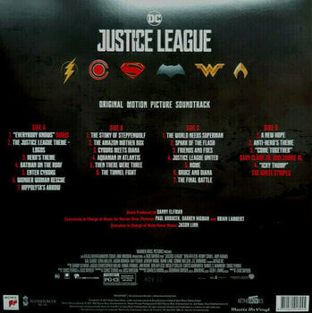 LP Original Soundtrack - Justice League (Limited Edition) (Reissue) (Orange Red Marbled) (2 LP) - 7
