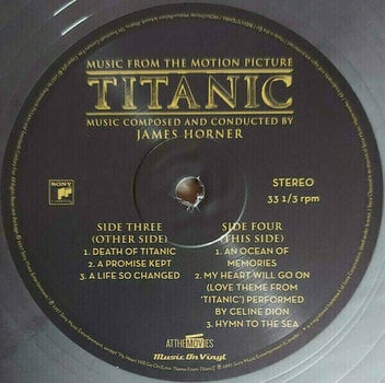 Vinyl Record Original Soundtrack - Titanic (Limited Edition) (Silver & Black Marbled) (2 LP) - 5