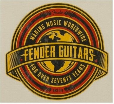 T-shirt Fender Worldwide Tan M T-shirt - 2