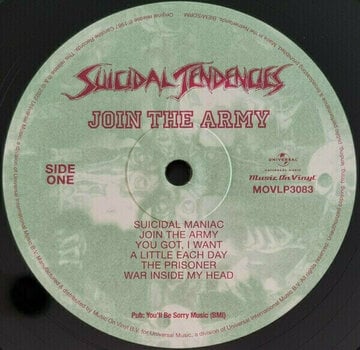 Vinyl Record Suicidal Tendencies - Join The Army (Reissue) (180g) (LP) - 2