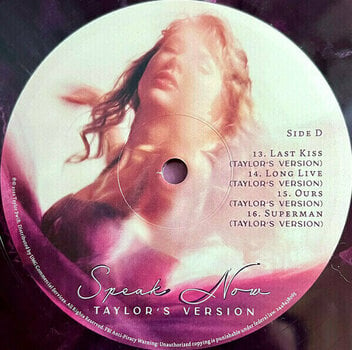 Vinyl Record Taylor Swift - Speak Now (Taylor's Version) (Violet Marbled) (3 LP) - 6