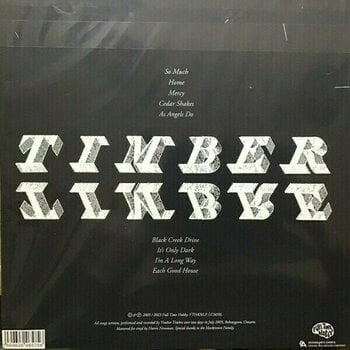 Vinyl Record Timber Timbre - Cedar Shakes (Limited Edition) (Clear Coloured) (LP) - 3