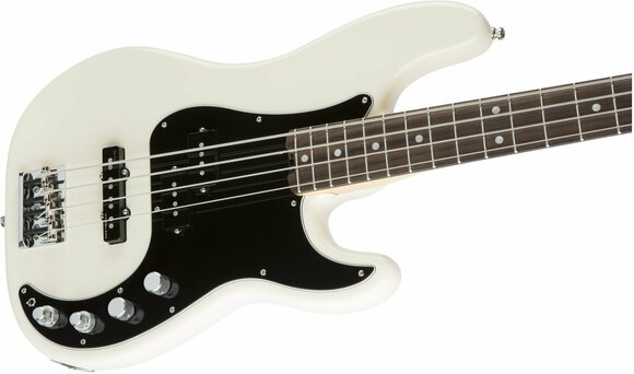 Basse électrique Fender American Elite Precision Bass RW Olympic White - 4