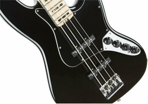 4-strenget basguitar Fender American Elite Jazz Bass Maple Fingerboard Black - 3