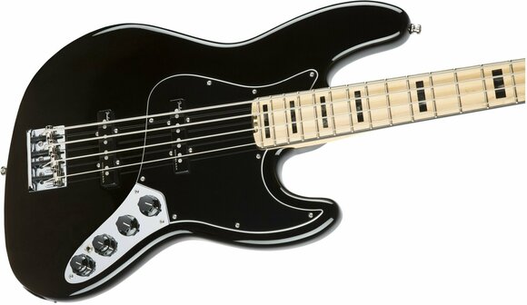 E-Bass Fender American Elite Jazz Bass Maple Fingerboard Black - 4