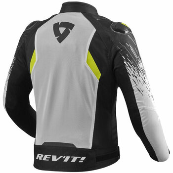 Textiljacke Rev'it! Jacket Quantum 2 Air White/Black 3XL Textiljacke - 2