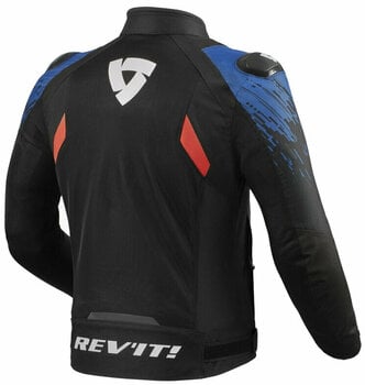 Textiele jas Rev'it! Jacket Quantum 2 Air Black/Blue 2XL Textiele jas - 2
