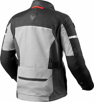 Textile Jacket Rev'it! Outback 4 H2O Silver/Black M Textile Jacket - 2