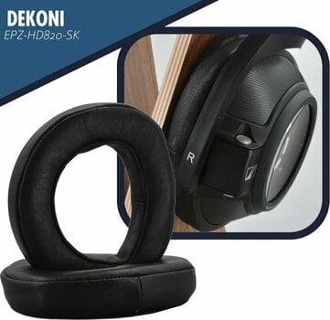 Oorkussens voor hoofdtelefoon Dekoni Audio EPZ-HD820-SK Oorkussens voor hoofdtelefoon HD820 Zwart - 3