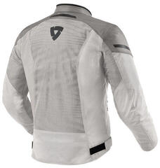 Textiljacke Rev'it! Jacket Torque 2 H2O Silver/Grey - 1