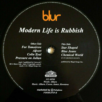Грамофонна плоча Blur - Modern Life Is Rubbish (Limited Edition) (2 LP) - 3