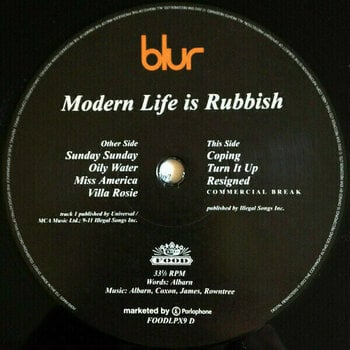 Vinyl Record Blur - Modern Life Is Rubbish (Limited Edition) (2 LP) - 5