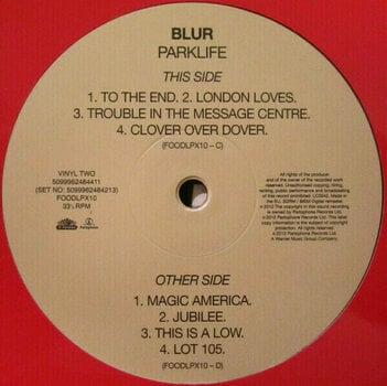 Vinyl Record Blur - Parklife (Remastered) (2 LP) - 4