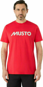 Tričko Musto Essentials Logo Tričko True Red M - 3