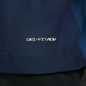 Суичър/Пуловер Nike Dri-Fit ADV Mens Half-Zip Top Midnight Navy/Court Blue/White L - 4