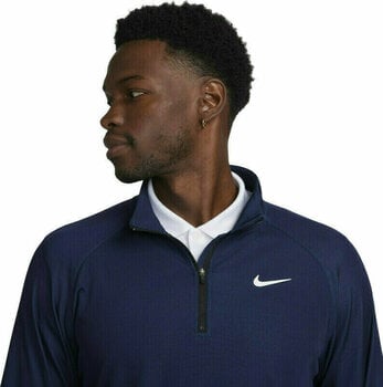 Hoodie/Sweater Nike Dri-Fit ADV Mens Half-Zip Top Midnight Navy/Court Blue/White XL - 3