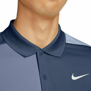 Риза за поло Nike Dri-Fit Victory+ Blocked Mens Polo Midnight Navy/Ashen Slate/White XL - 3