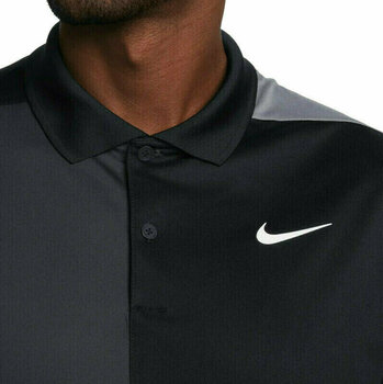 Poloshirt Nike Dri-Fit Victory+ Blocked Mens Polo Black/Smoke Grey/Dark Smoke Grey/White M - 3