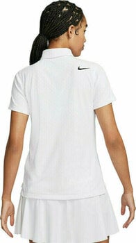 Polo Shirt Nike Dri-Fit ADV Tour Womens Polo White/Black L Polo Shirt - 2