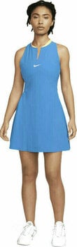 Hame / Mekko Nike Dri-Fit Advantage Womens Tennis Dress Light Photo Blue/White XS - 6