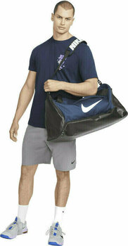 Lifestyle nahrbtnik / Torba Nike Brasilia 9.5 Duffel Bag Midnight Navy/Black/White 60 L Sport Bag - 9