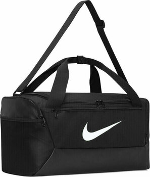 Mochila/saco de estilo de vida Nike Brasilia 9.5 Duffel Bag Black/Black/White 41 L Saco de desporto - 2