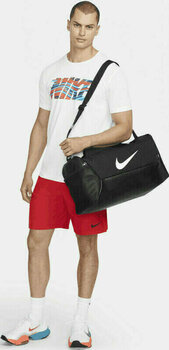 Lifestyle Backpack / Bag Nike Brasilia 9.5 Duffel Bag Black/Black/White 41 L Sport Bag - 10