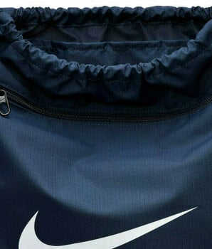 Lifestyle-rugzak / tas Nike Brasilia 9.5 Drawstring Bag Midnight Navy/Black/White Gymsack - 3