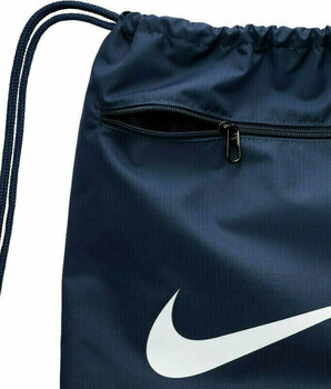 Városi hátizsák / Táska Nike Brasilia 9.5 Drawstring Bag Midnight Navy/Black/White Cipőtakaró - 4