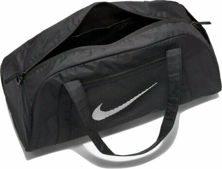 Lifestyle-rugzak / tas Nike Gym Club Duffel Bag Black/Black/White 24 L Sport Bag - 4
