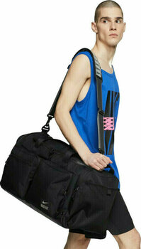 Lifestyle Backpack / Bag Nike Utility Power Training Duffel Bag Black/Black/Enigma Stone 51 L Sport Bag - 9