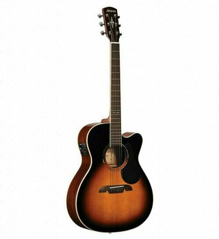 Electro-acoustic guitar Alvarez AF60CESB OM/Folk Electric/Cutaway - 2