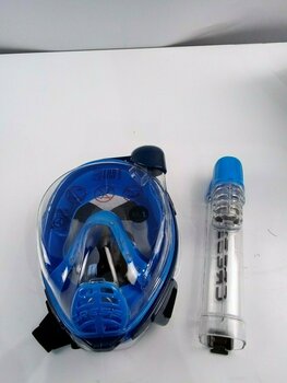 Маска за плуване Cressi Knight Full Face Mask Light Blue/Dark Blue M/L (B-Stock) #950426 (Повреден) - 2