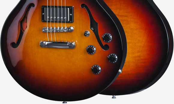 Félakusztikus - jazz-gitár Gibson 2016 Memphis ES-339 Studio Semi-Hollow Body Ginger Burst - 3