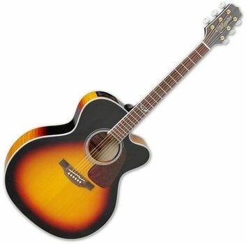 Jumbo elektro-akoestische gitaar Takamine GJ72CE Brown Sunburst - 3
