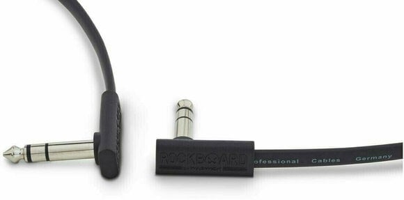 Adapter/Patch Cable RockBoard Flat TRS Black 3 m Angled - Angled - 4