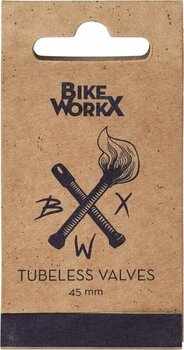 Câmaras para bicicletas BikeWorkX BWX Tubeless Valves 15.0 Black 45.0 Valve - 3