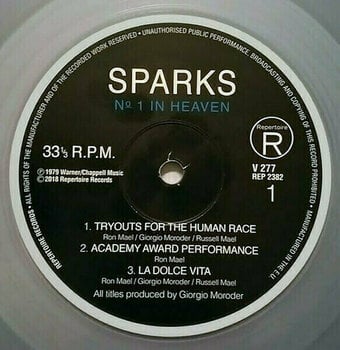 Vinyl Record Sparks - No. 1 In Heaven (Reissue) (Translucent Crystal) (LP) - 2