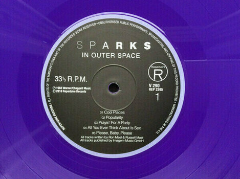 Vinyl Record Sparks - In Outer Space (Reissue) (Purple Coloured) (LP) - 2